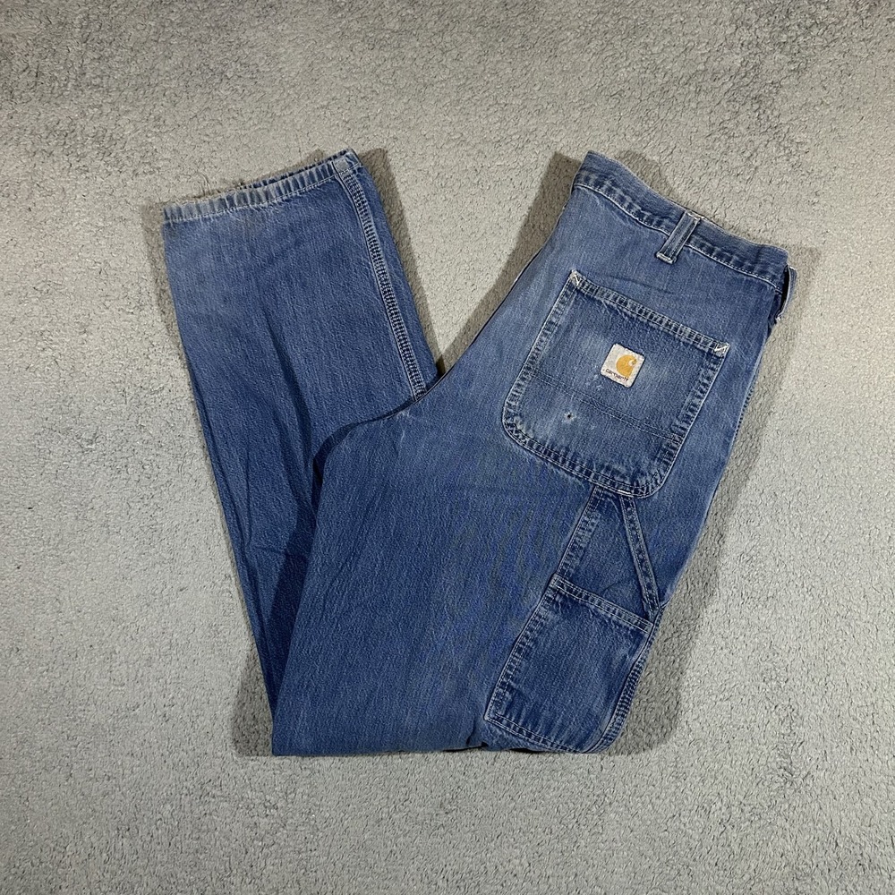 Carhartt Dungaree Fit Work Pants Mens Carpenter Utility 34x34 #3691